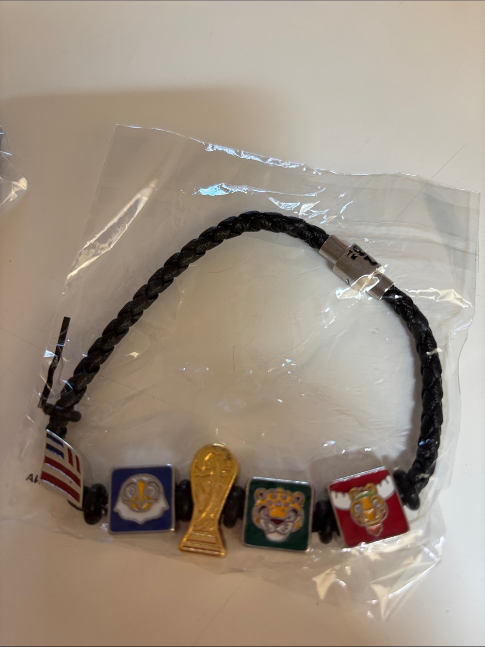 FIFA World Cup bank of america Black Bracelet with mascot Charms